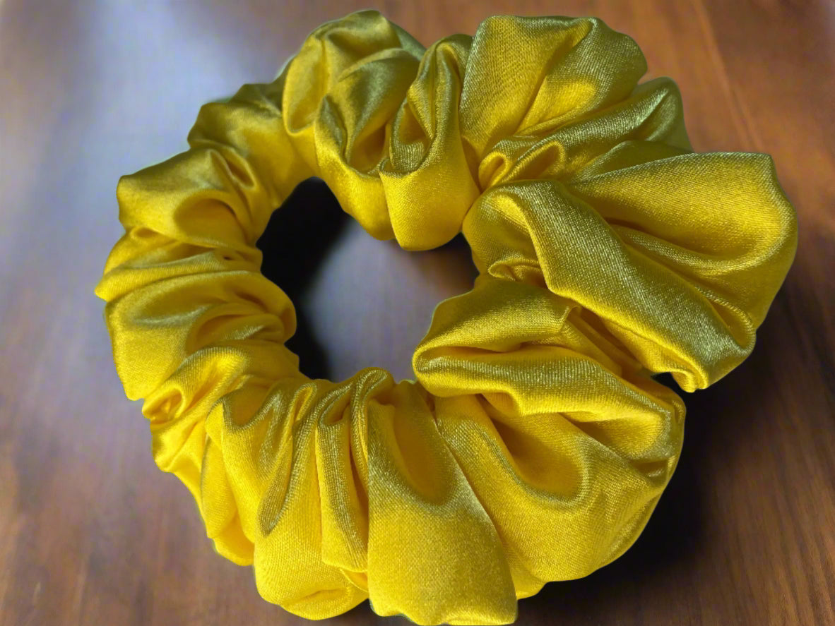 Large silk hair ties - Scrunchies satin