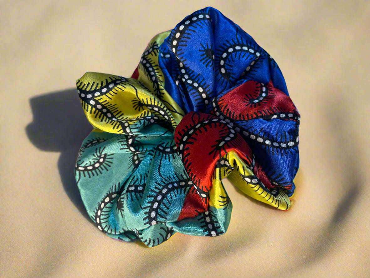 Large silk hair ties - Scrunchies satin