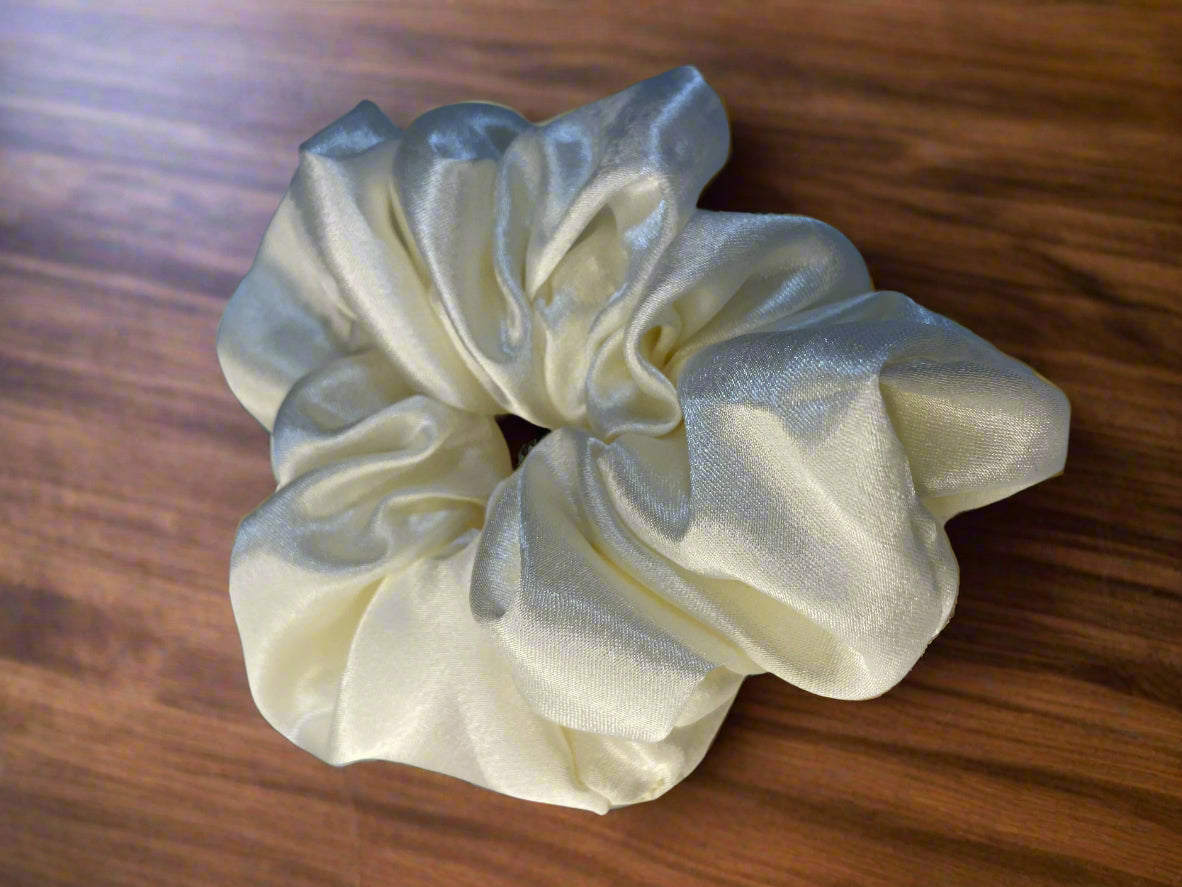 Large silk hair ties - Scrunchies satin