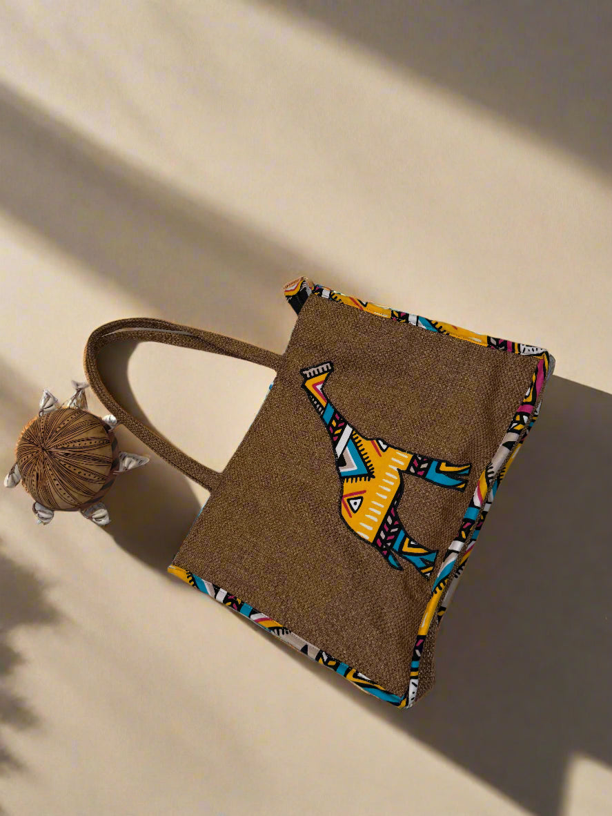 Mary Jade boutique - Large jute bag - women bag