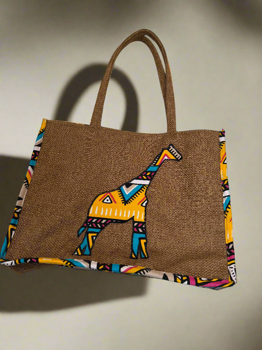 Mary Jade boutique - Large jute bag - women bag