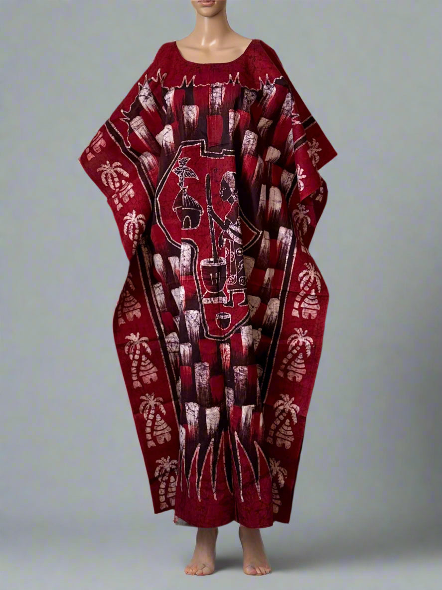 Boubou Batik AFRIKI 100% cotton (Ankle length) - Large