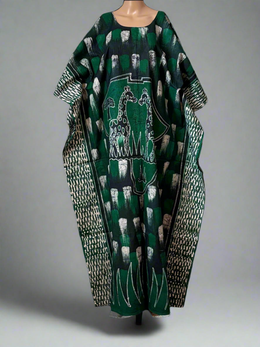 Boubou Batik AFRIKI 100% cotton (Ankle length) - Large