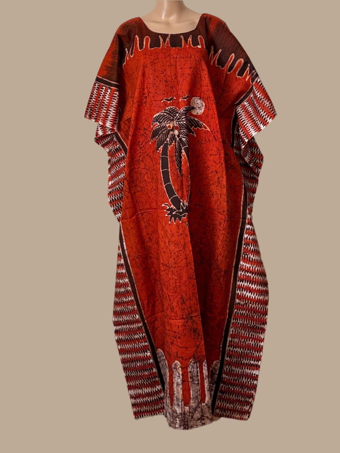 Boubou Batik YEBI 100% cotton (Ankle length) - Large