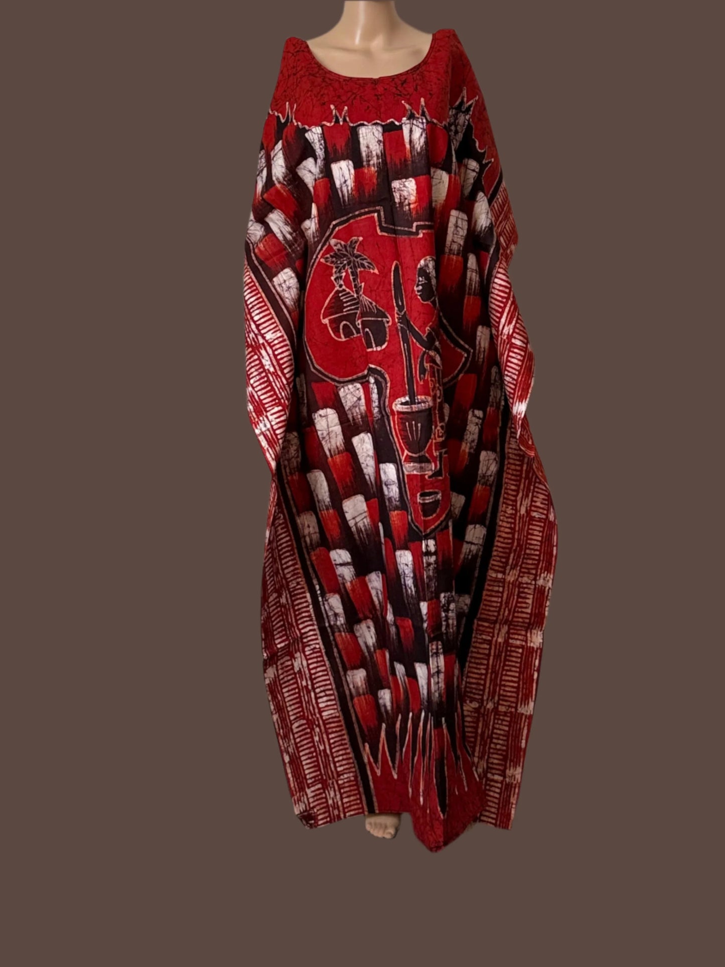 Boubou Batik AFRIKI 100% cotton (Ankle length) - Large