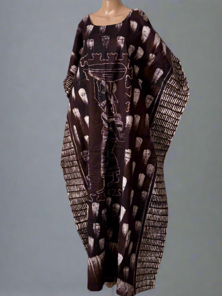 Boubou Batik YEBI 100% cotton (Ankle length) - Large