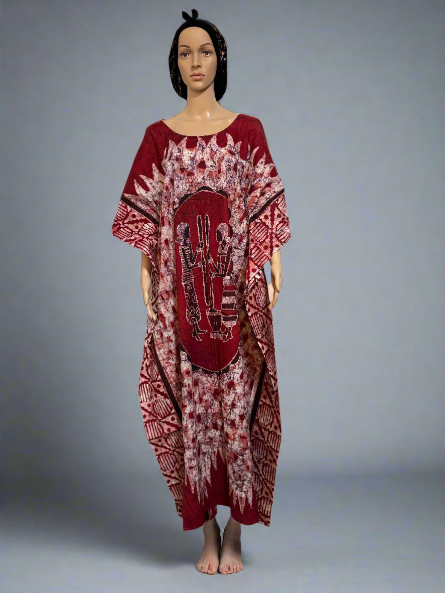 Boubou Batik GRACE 100% cotton (Ankle length) - Large