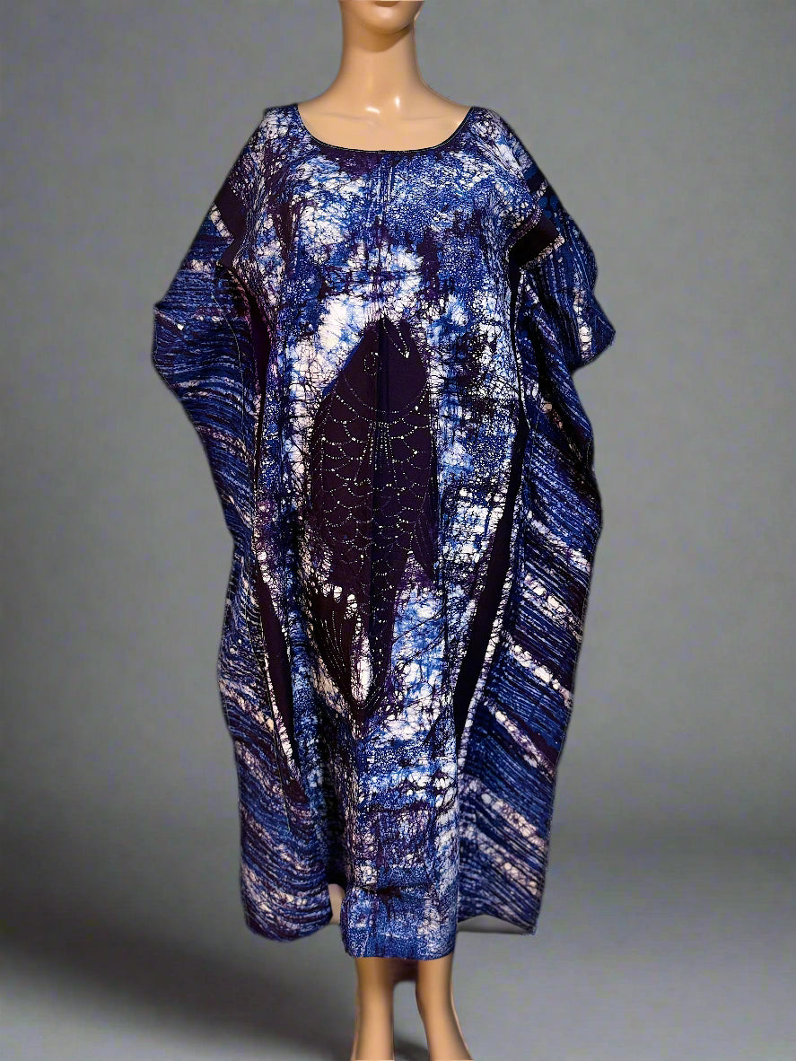 Boubou Batik 100% cotton (under knee length)