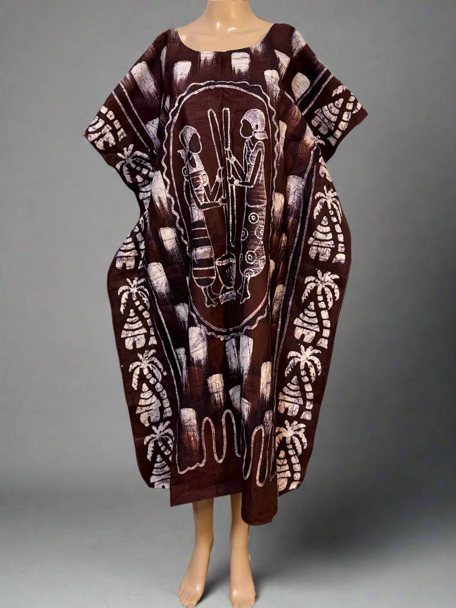 Boubou Batik 100% cotton (under knee length)