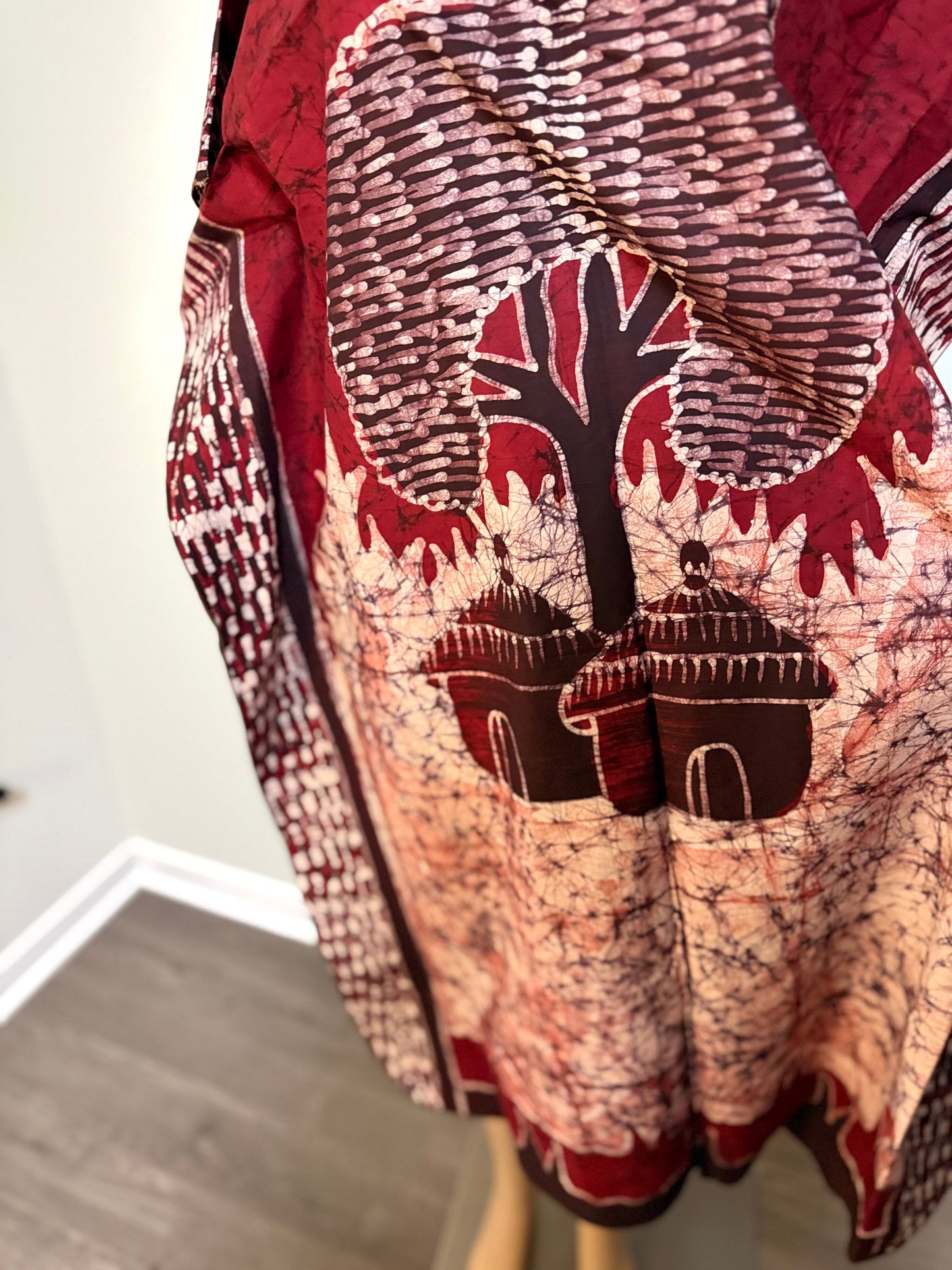 Boubou Batik YEBI 100% cotton (Ankle length) - Large