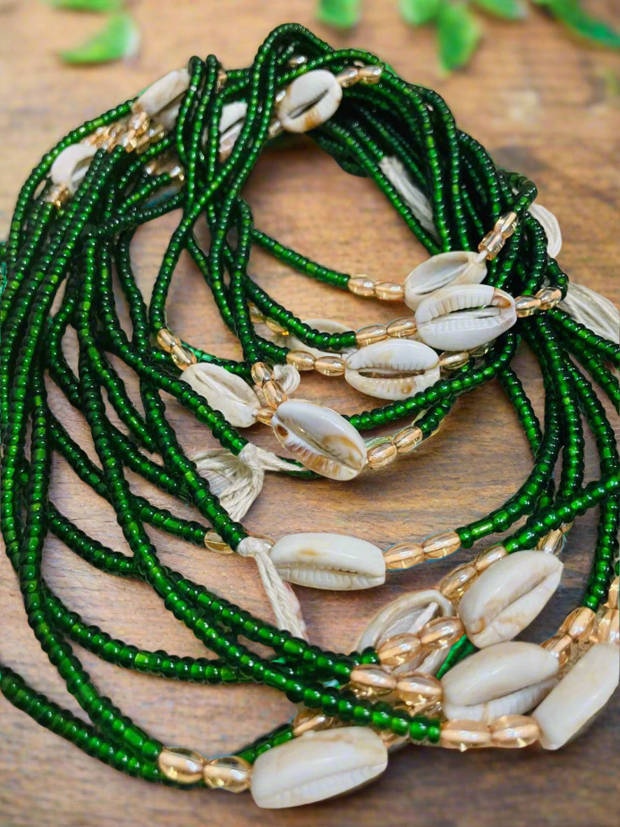 Baya waistbeads - cowries and bead