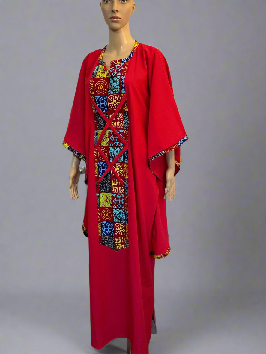 Mary Jade Boutique FADI Long Shiffon Boubou One size