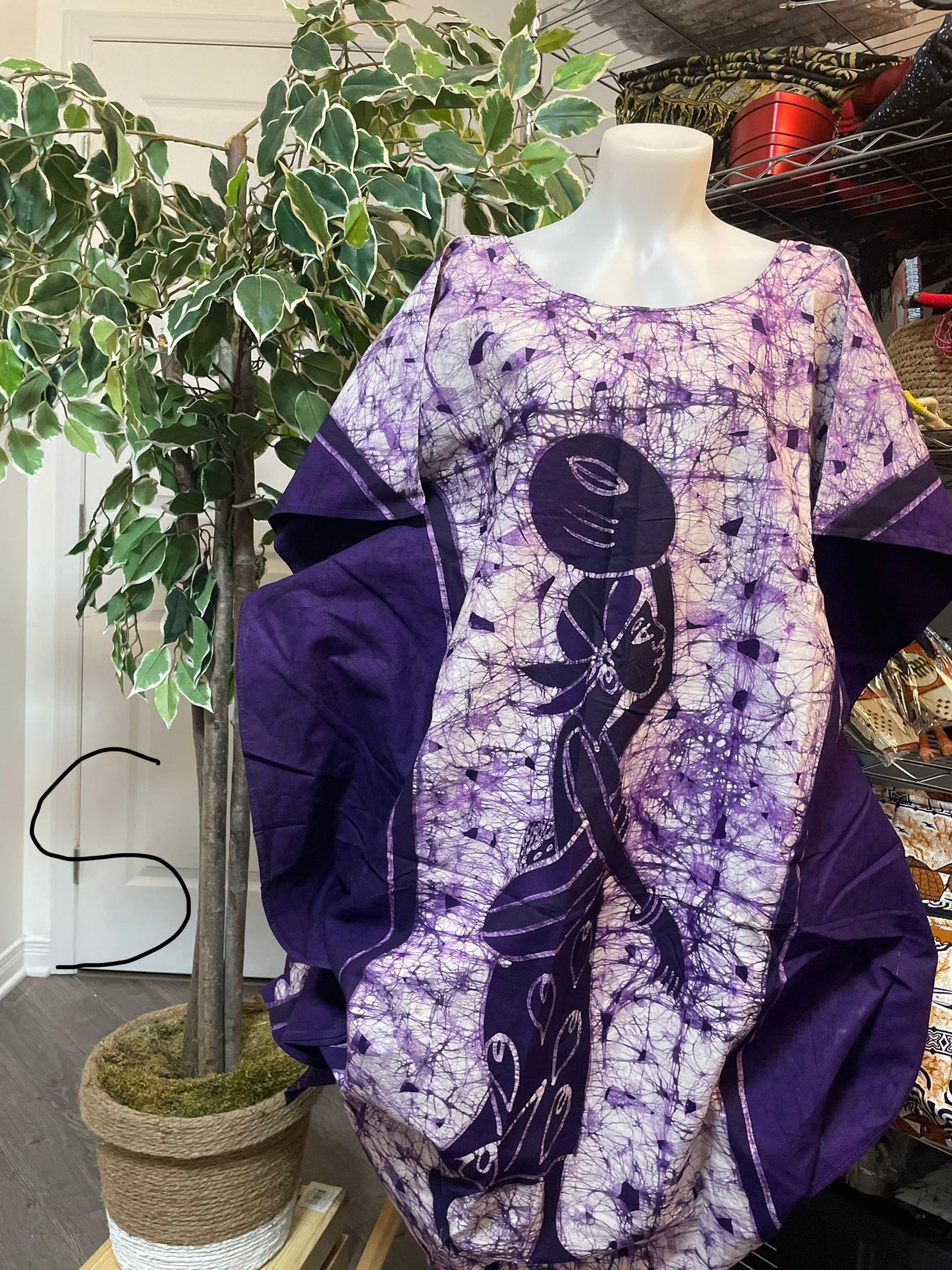 Boubou Batik 100% cotton (under knee length)