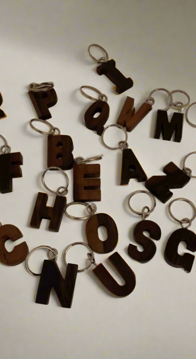 Alphabet keychain