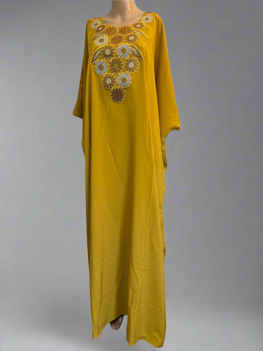 Mary Jade Boutique FADI Long Shiffon Boubou One size