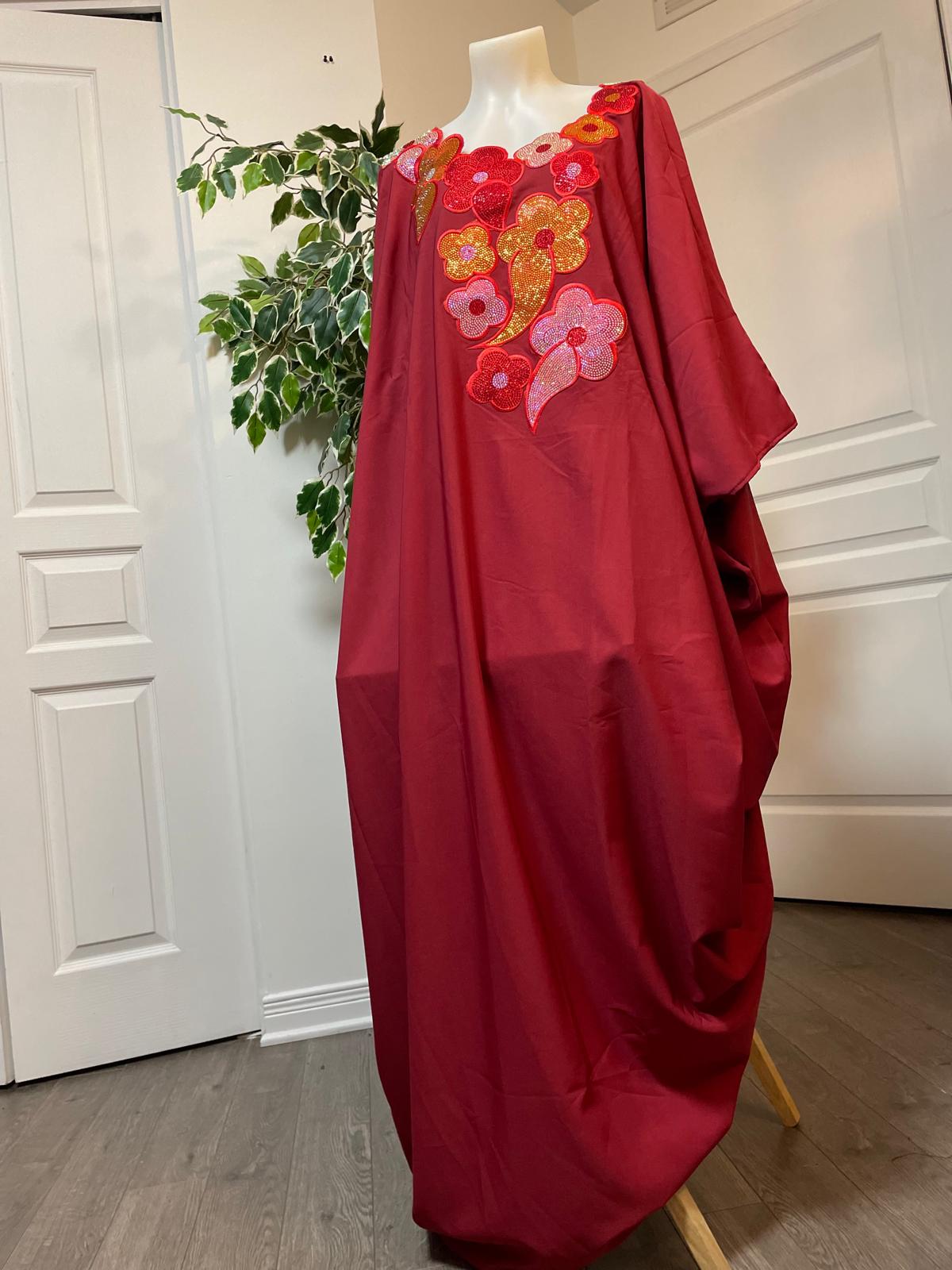 Mary Jade Boutique FADI Long Shiffon Boubou One size
