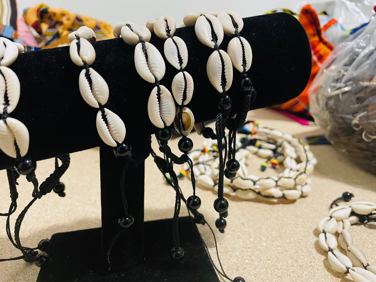 Cowries shell bracelet adjustable
