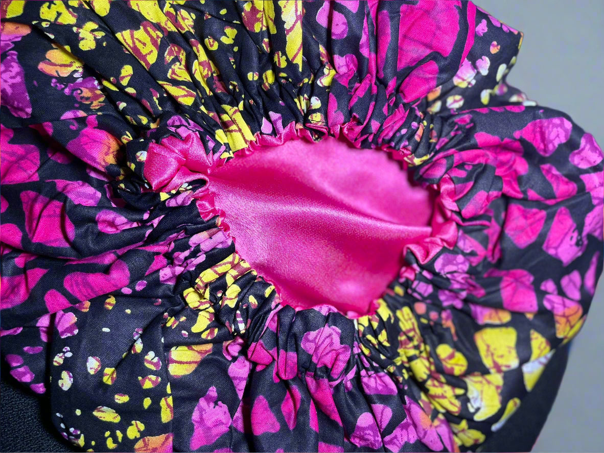 Hair bonnet reversible Handcrafted