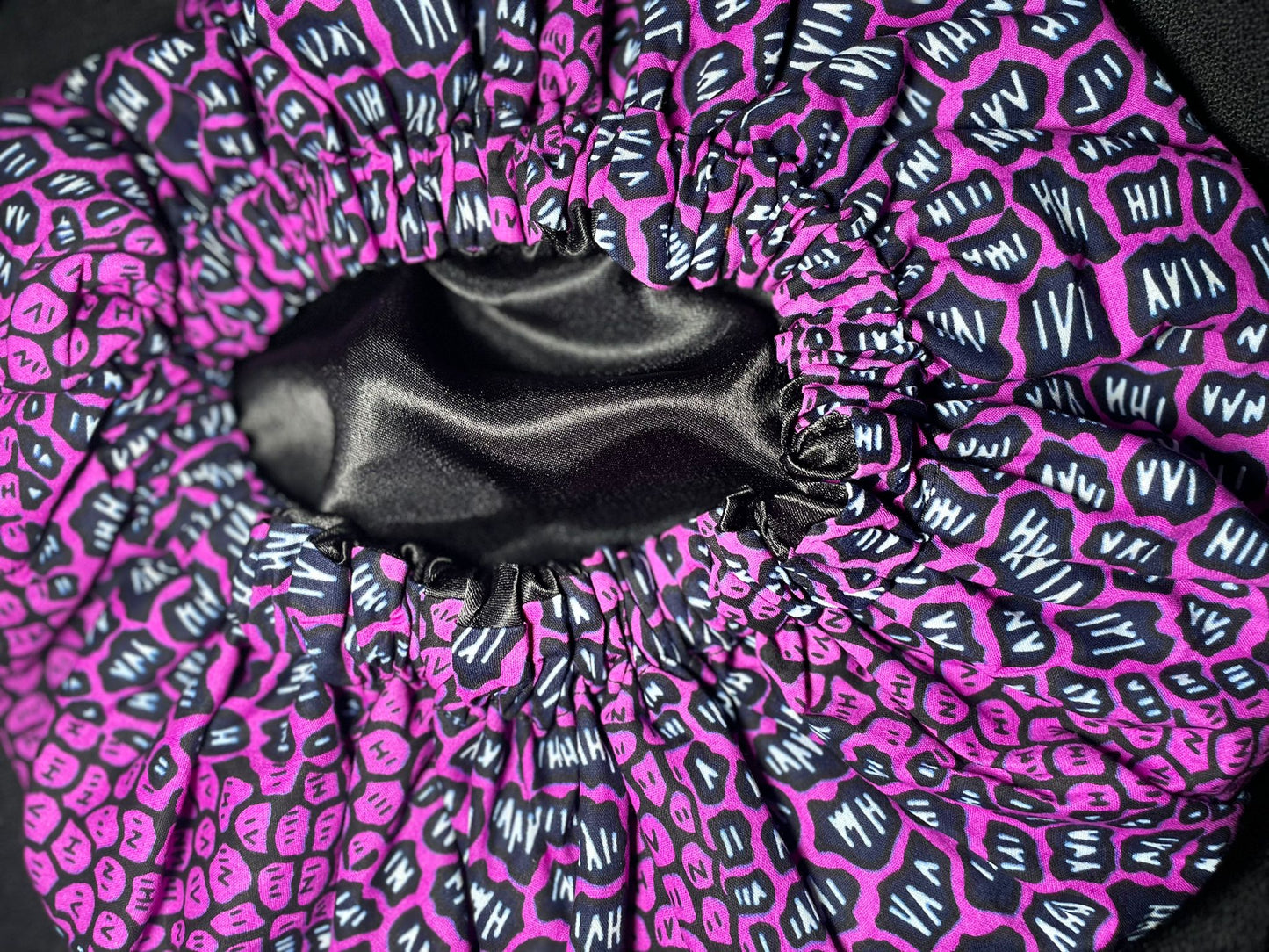 Hair bonnet reversible Handcrafted