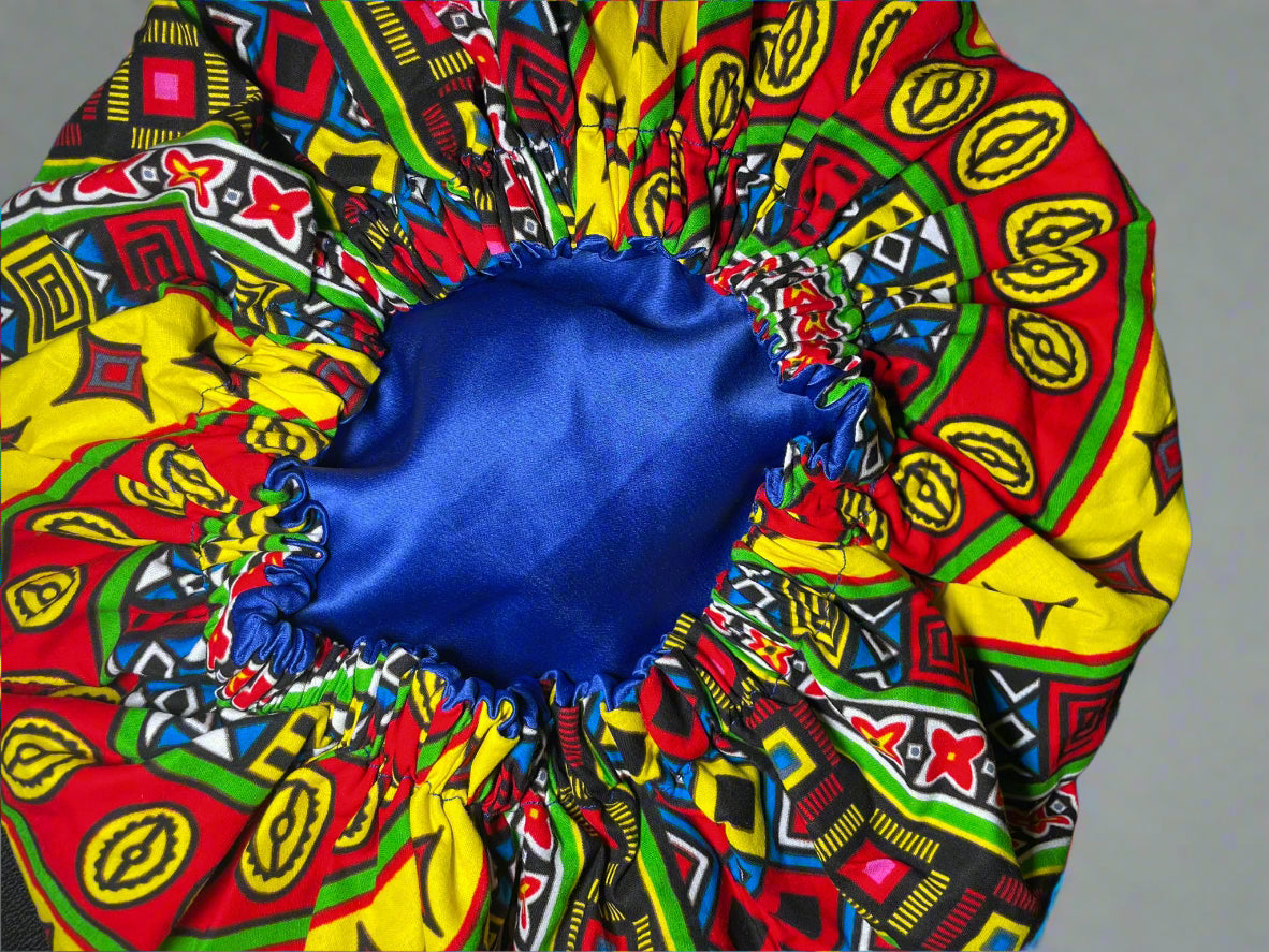 Hair bonnet reversible Handcrafted