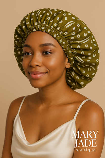 Hair bonnet reversible Handcrafted