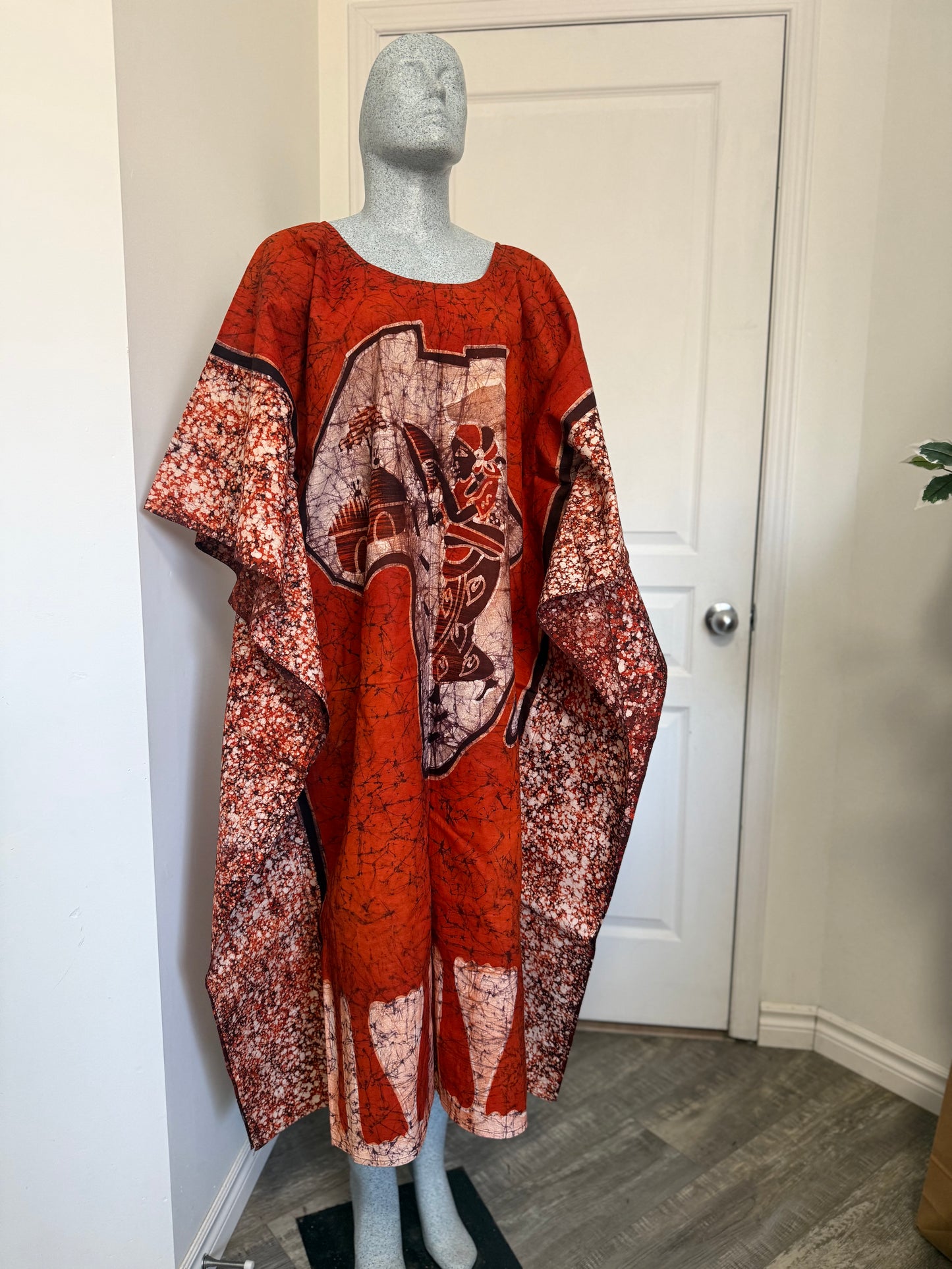 LOLA Boubou Batik 100% cotton Midi - Length