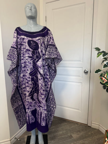 LOLA Boubou Batik 100% cotton Midi - Length