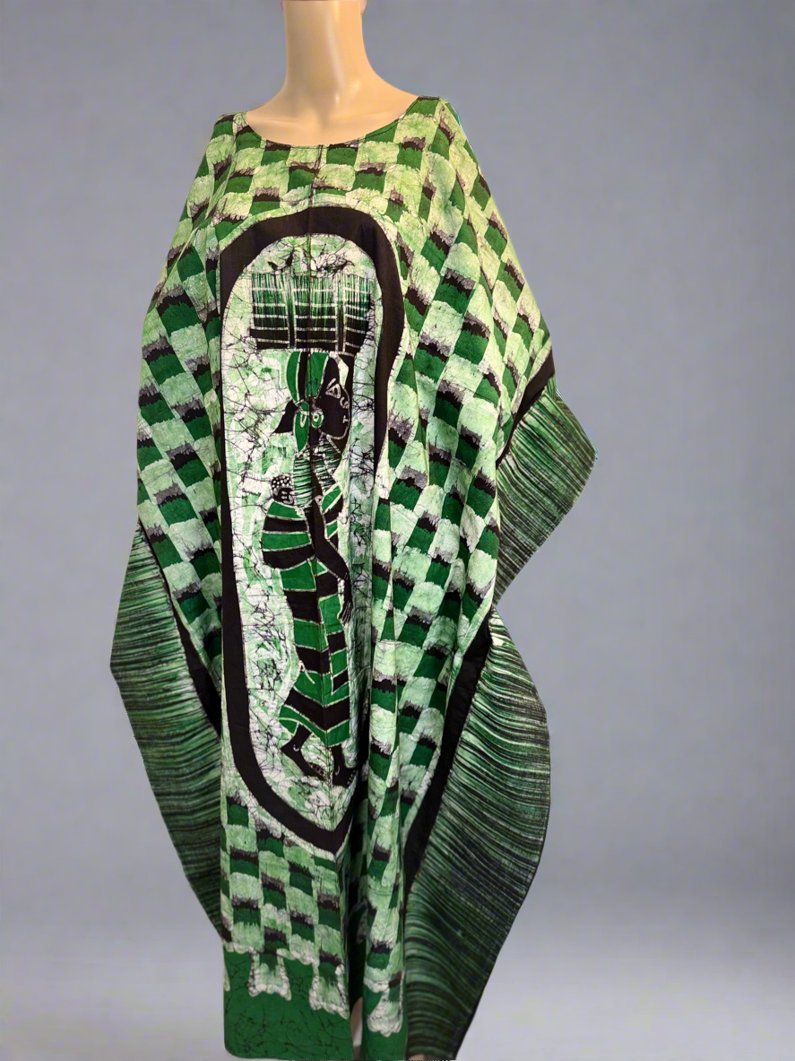 Boubou Batik GRACE 100% cotton (Ankle length) - Large