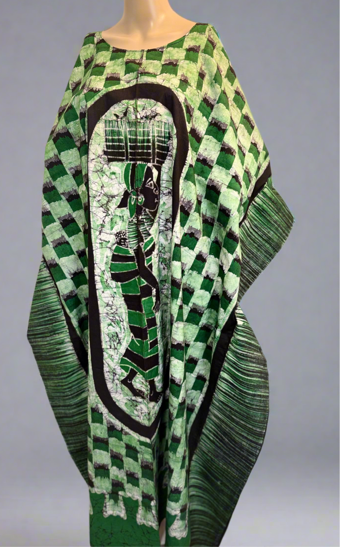 Boubou Batik GRACE 100% cotton (Ankle length) - Large