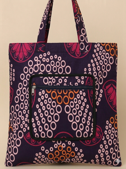 Foldable Ankara Eco Tote Bag 2026 – Medium