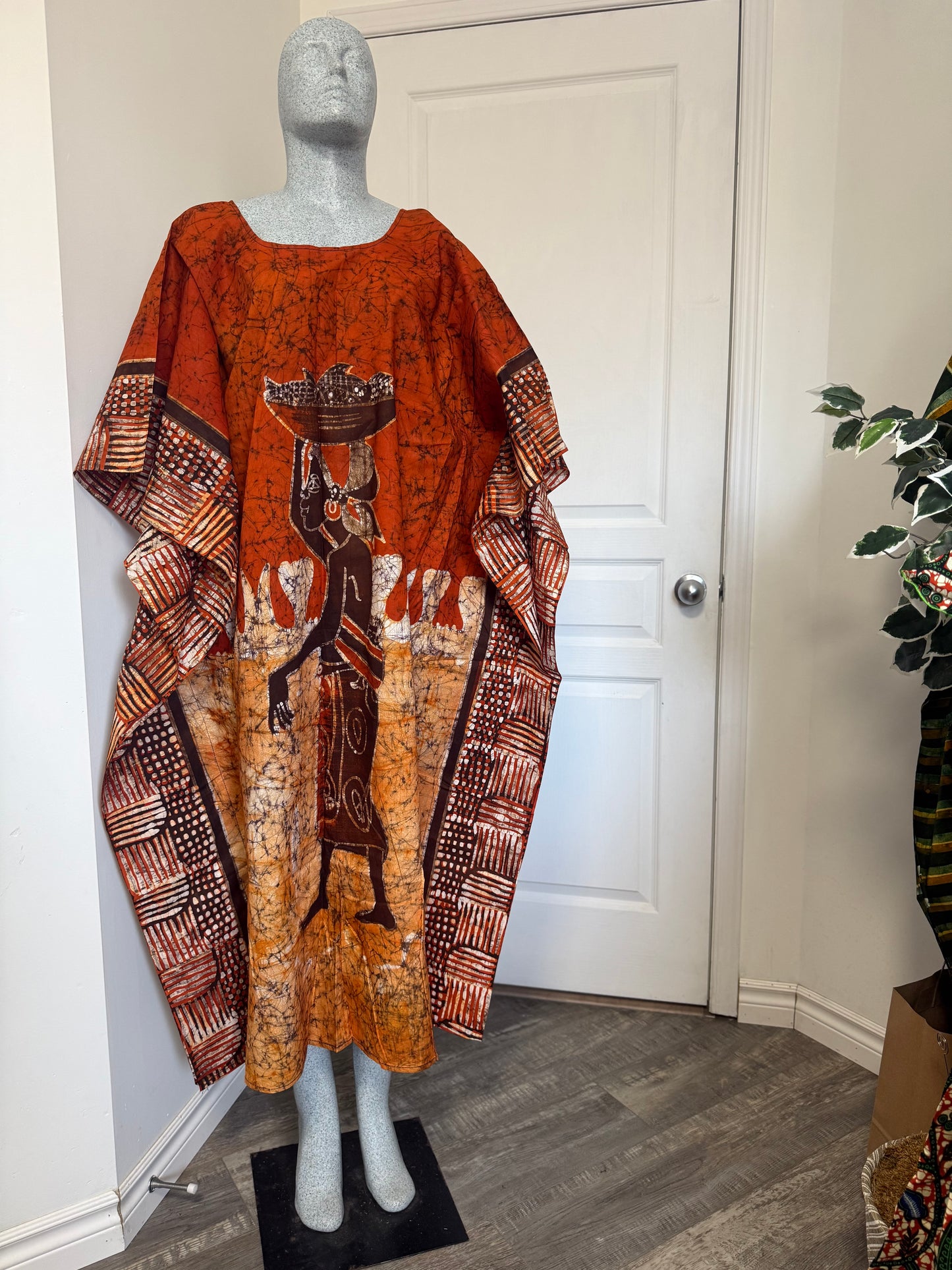 LOLA Boubou Batik 100% cotton Midi - Length