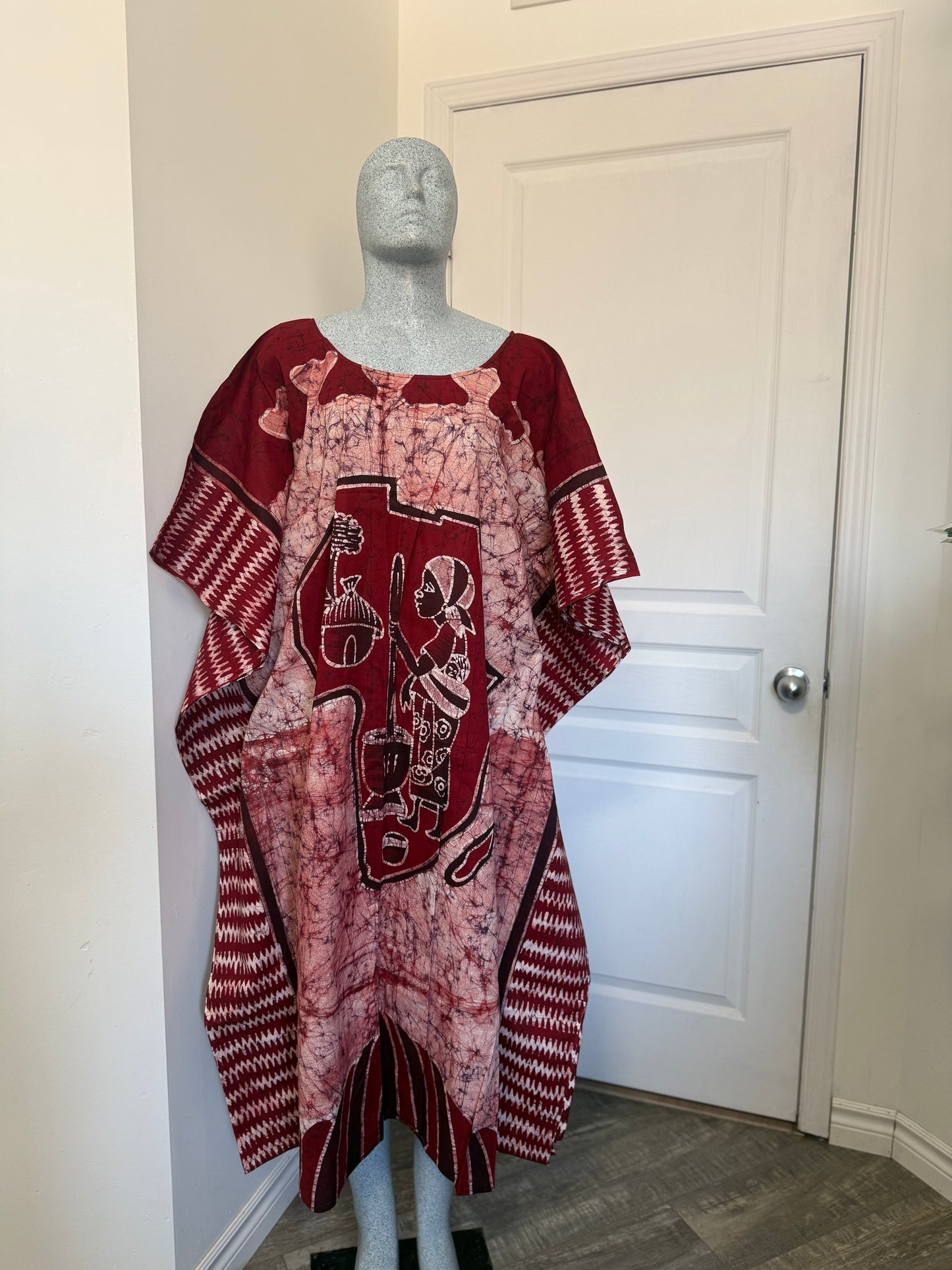 LOLA Boubou Batik 100% cotton Midi - Length