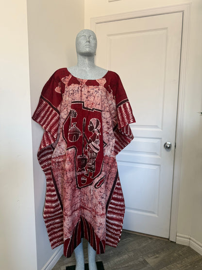 LOLA Boubou Batik 100% cotton Midi - Length