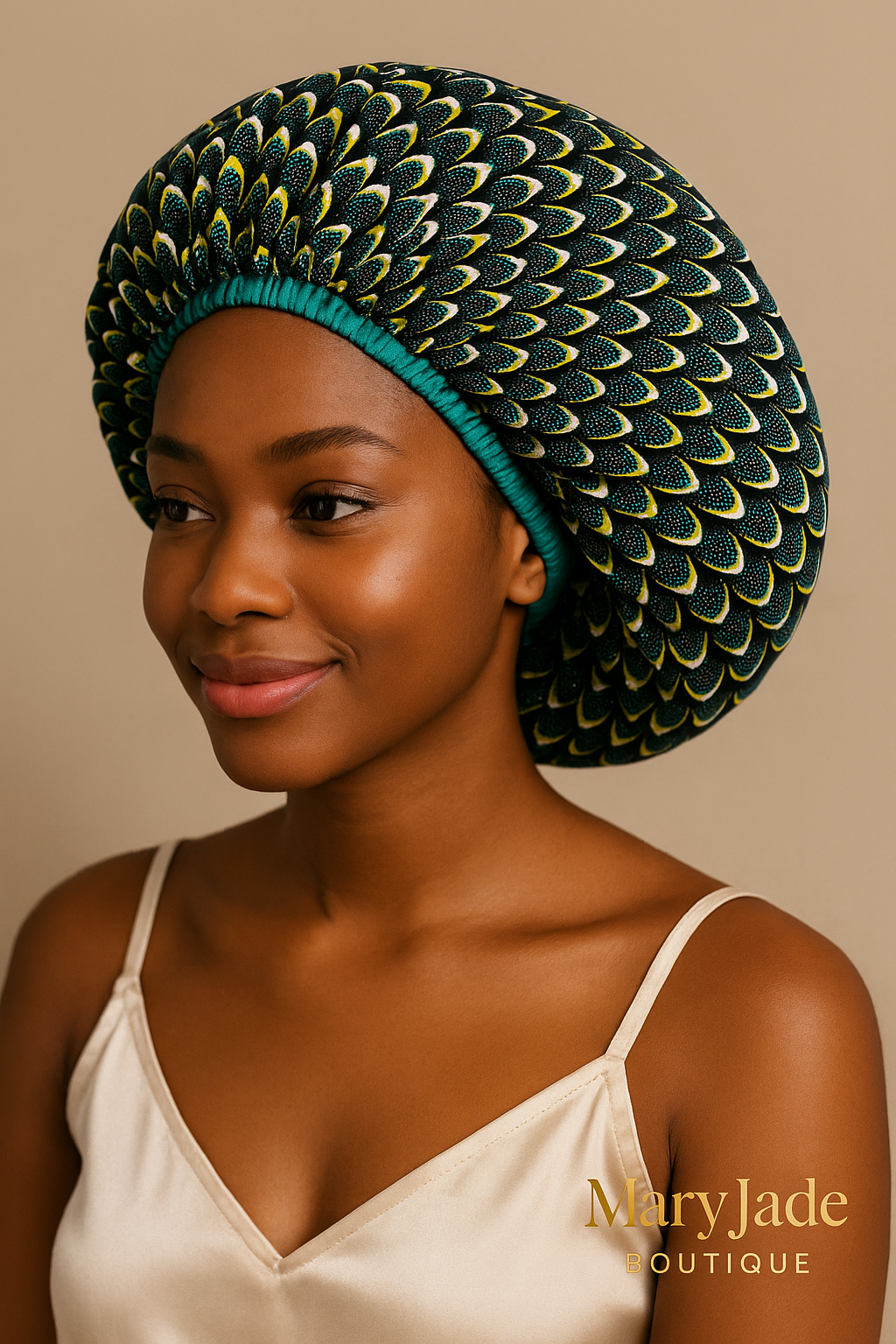 Hair bonnet reversible Handcrafted