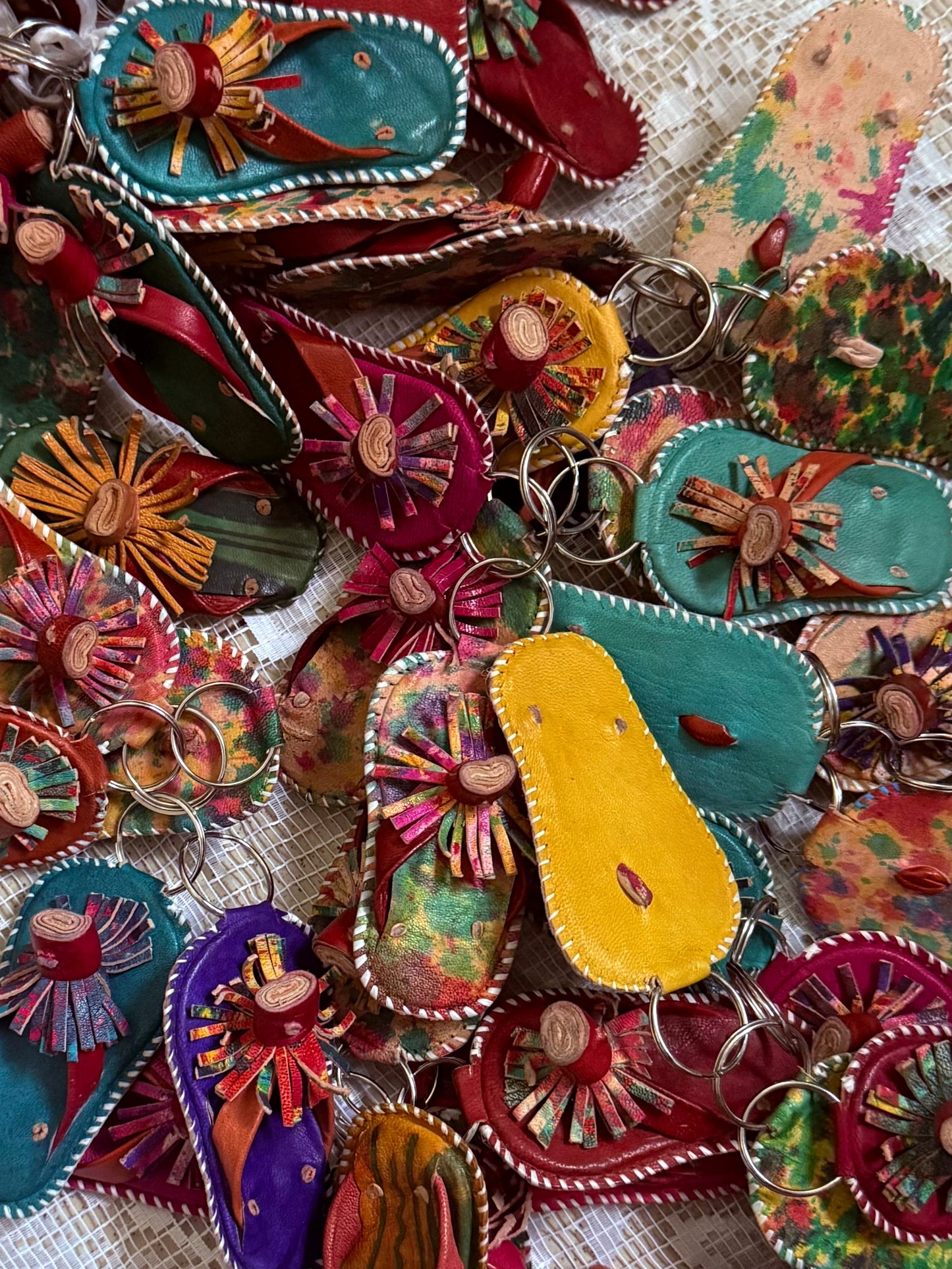 Handmade Sandal Key Holder Charm