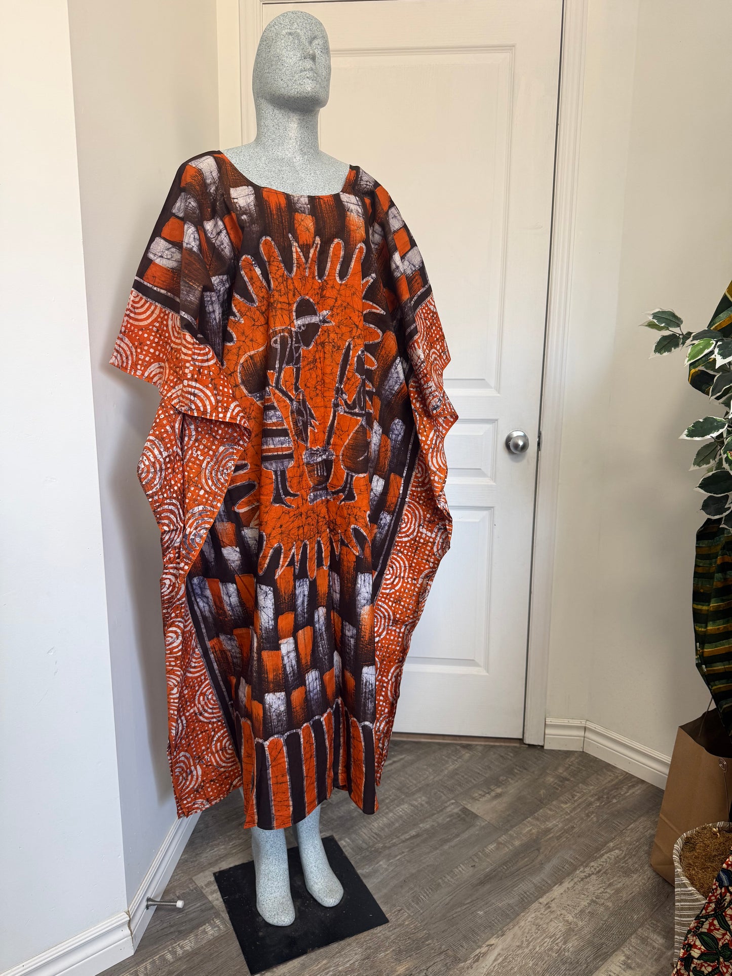 LOLA Boubou Batik 100% cotton Midi - Length