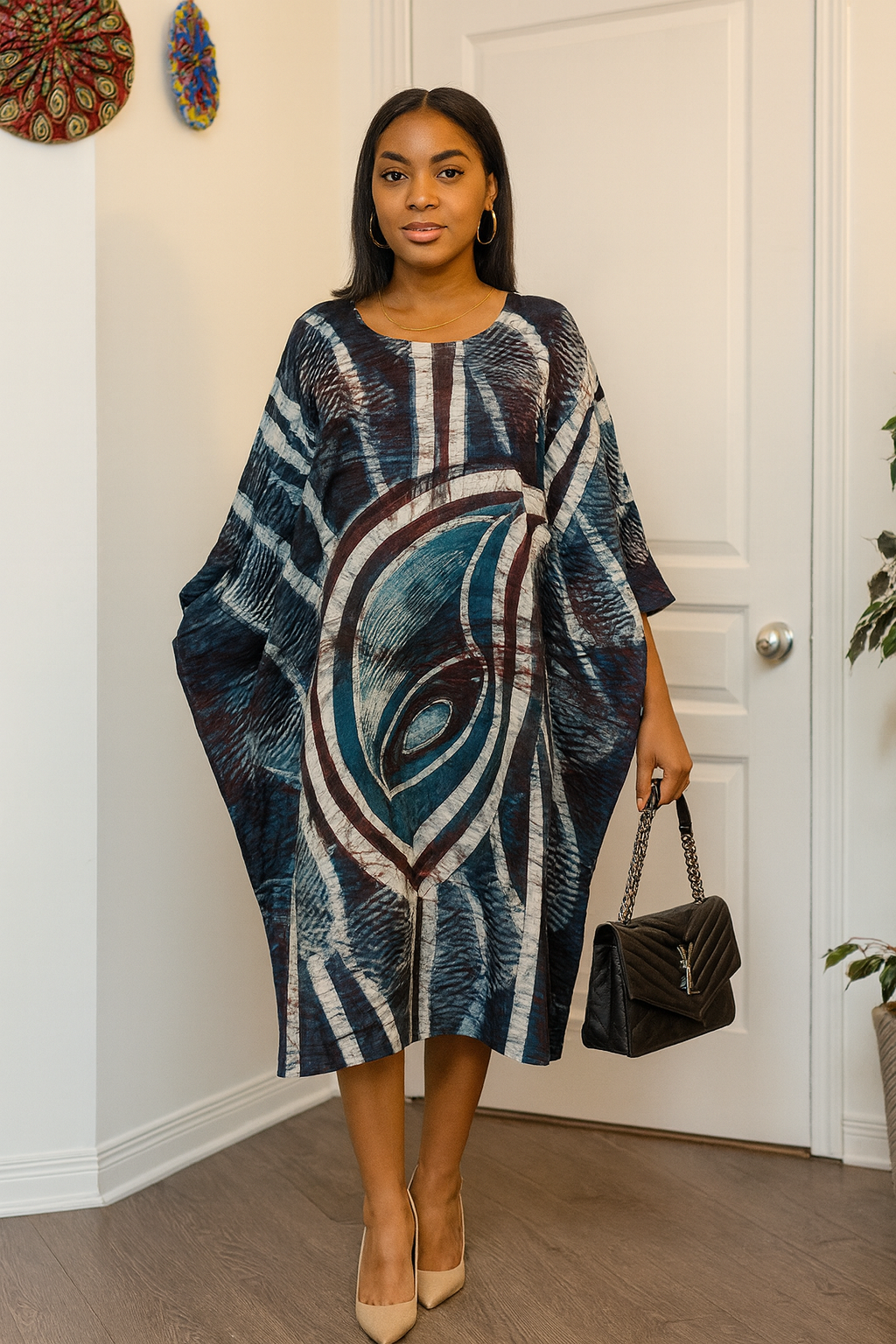 LOLA Boubou Batik 100% cotton (Mid length) - Large