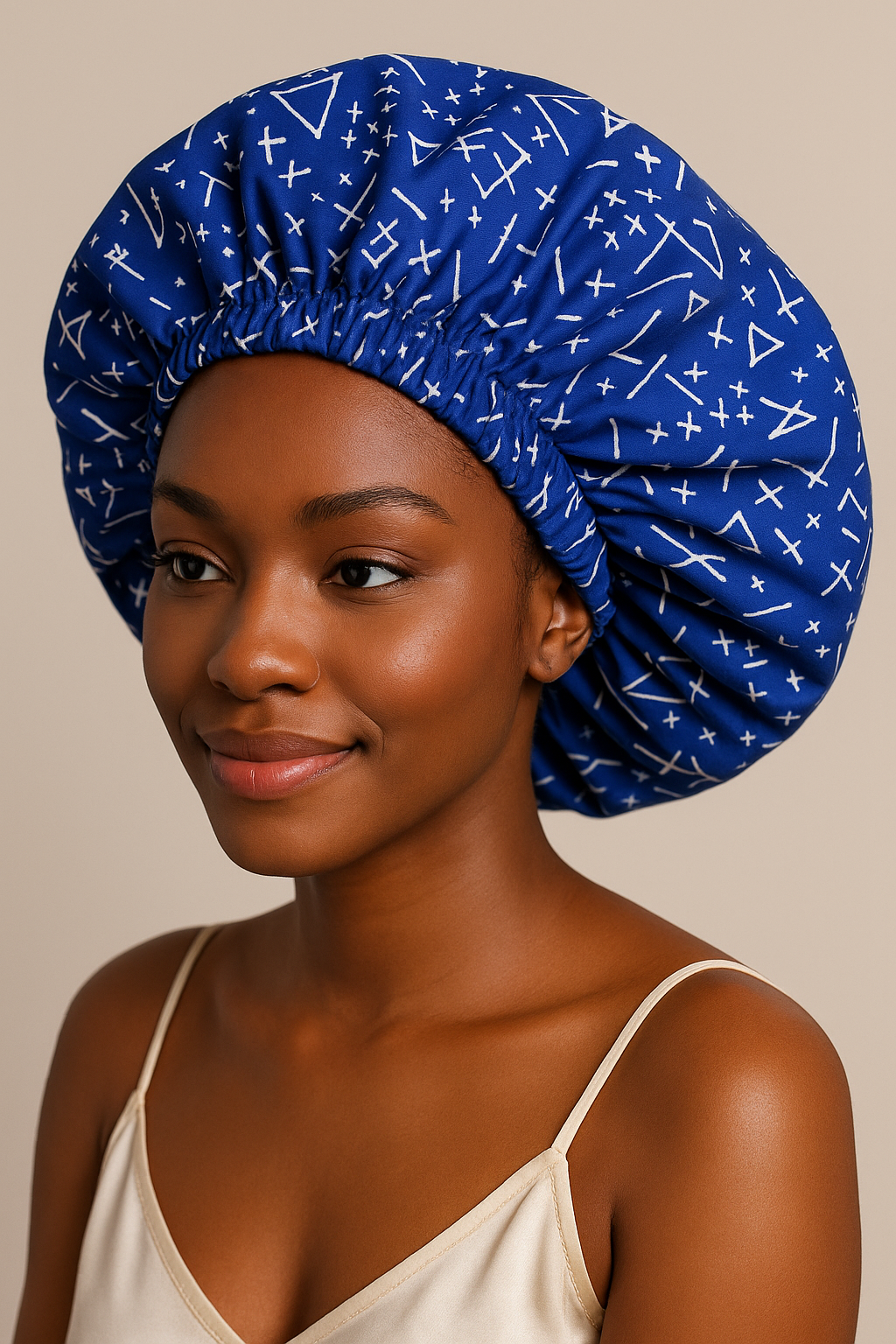 Hair bonnet reversible Handcrafted