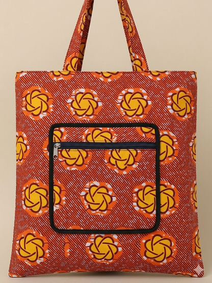 Foldable Ankara Eco Tote Bag 2026 – Medium