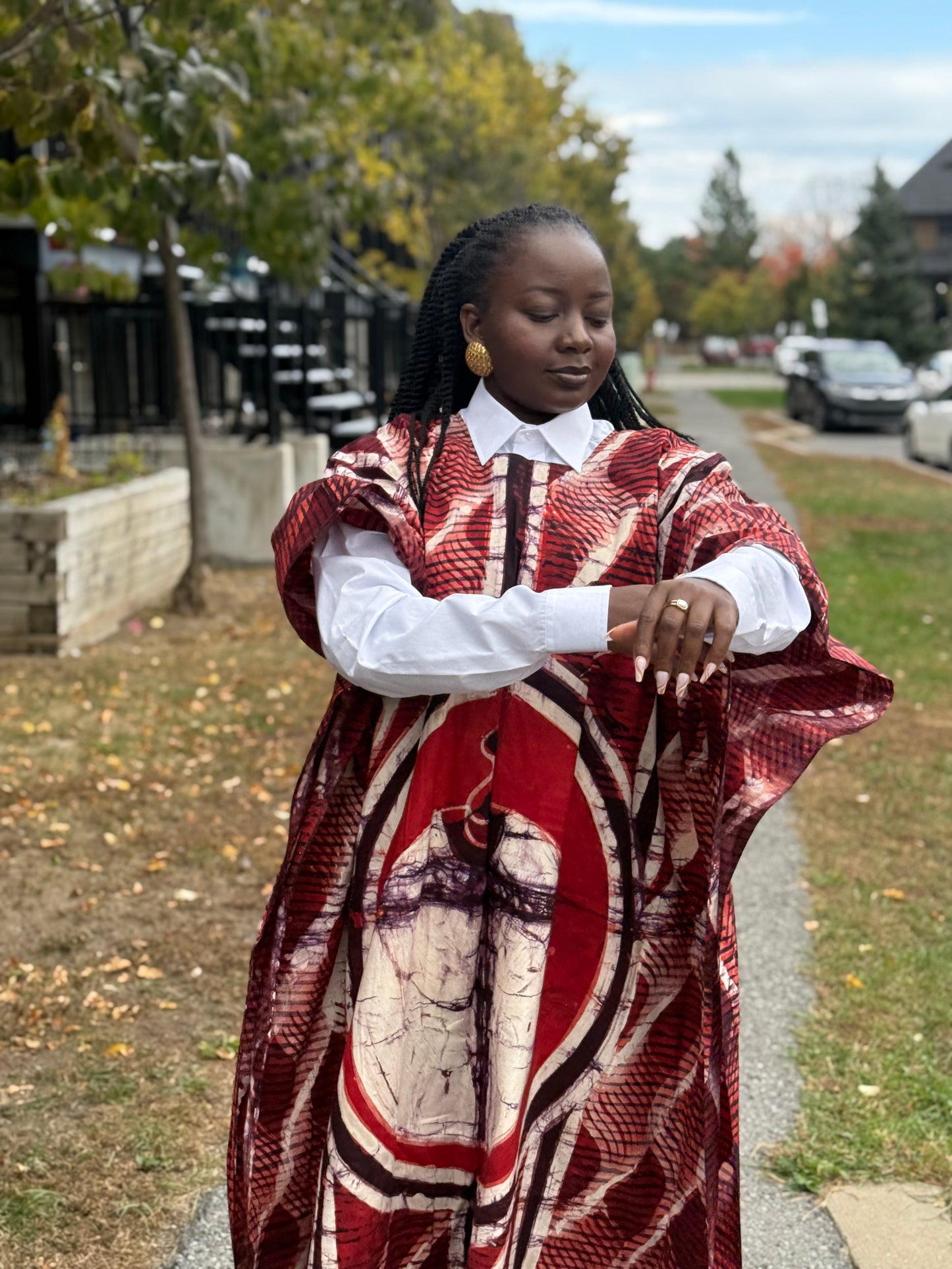 LOLA Boubou Batik 100% cotton (Mid length) - Large