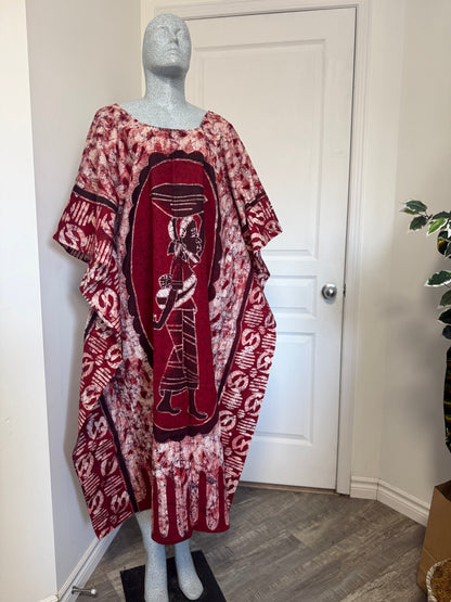 LOLA Boubou Batik 100% cotton Midi - Length