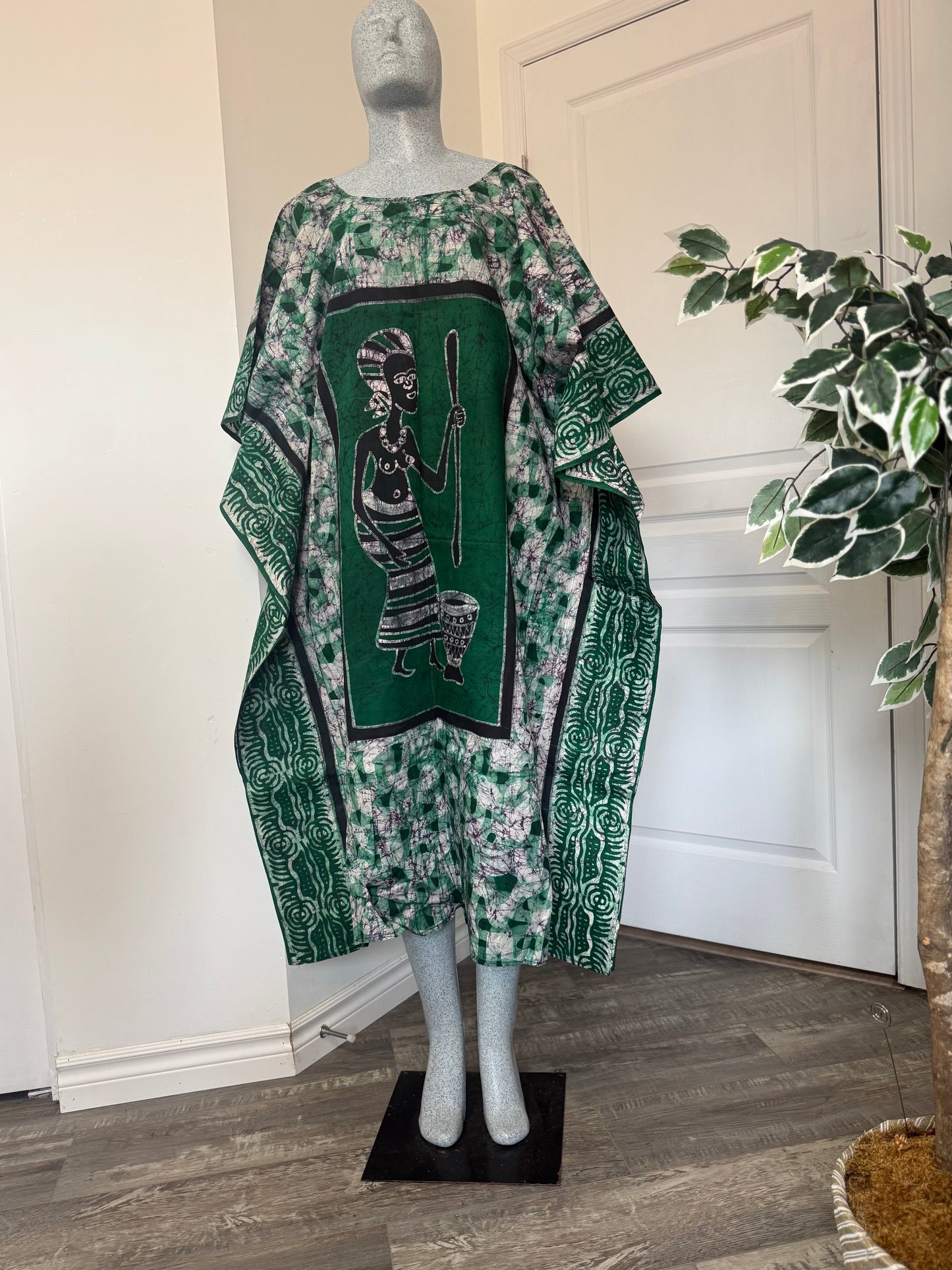 LOLA Boubou Batik 100% cotton Midi - Length