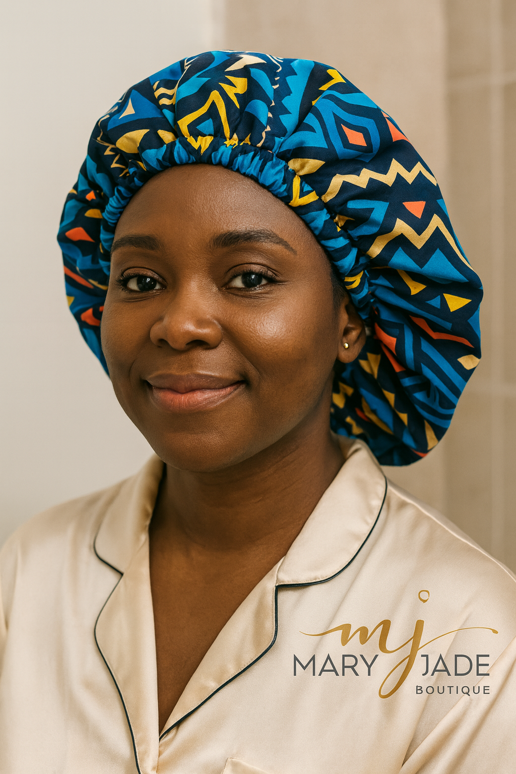 Hair bonnet reversible Handcrafted