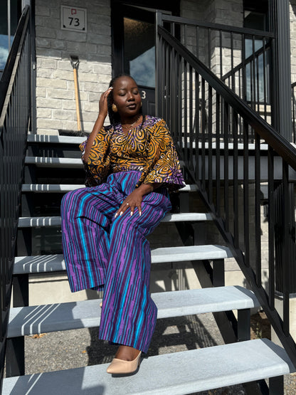 CP Ankara Pant & Top Set – Vibrant Two-Piece Outfit