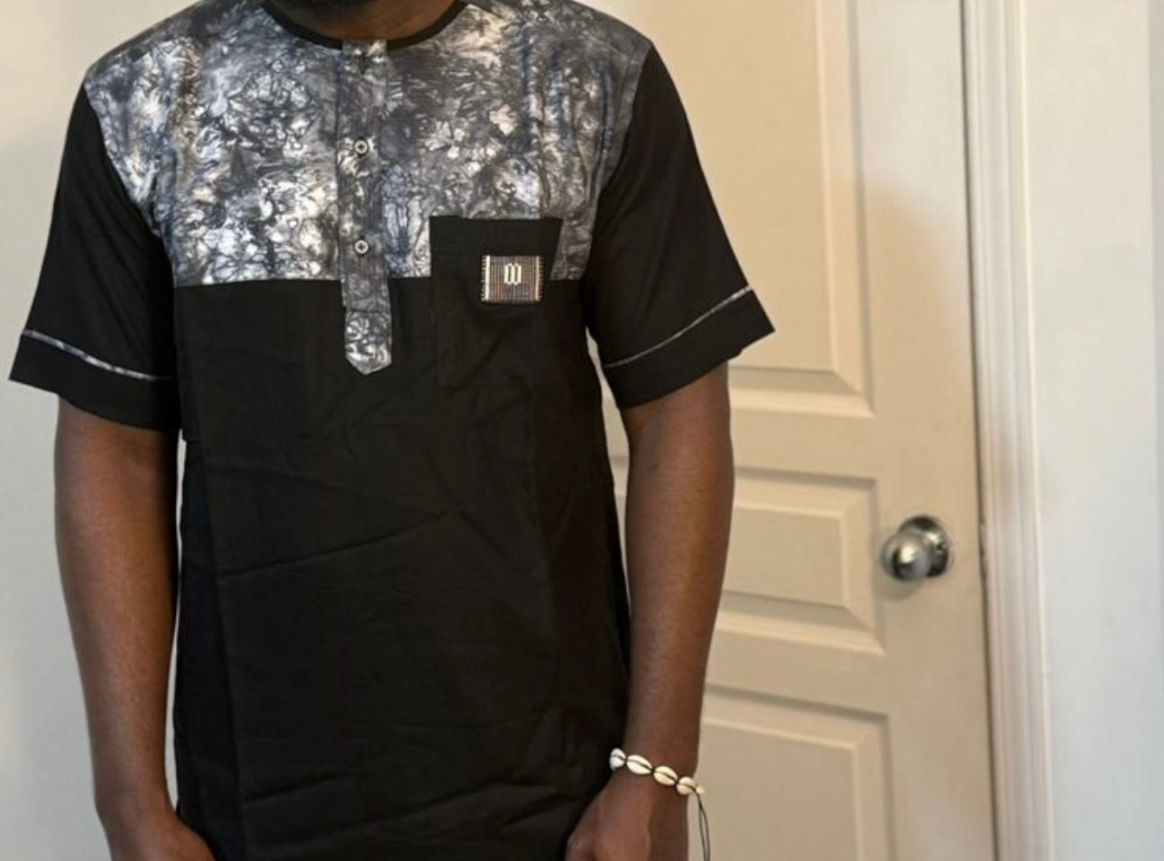 Men shirt - short sleeves - M