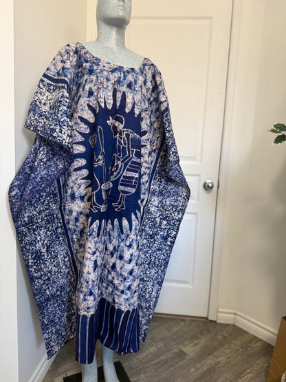 LOLA Boubou Batik 100% cotton Midi - Length
