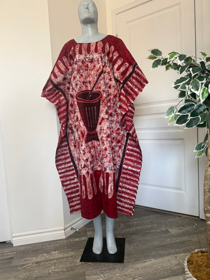 LOLA Boubou Batik 100% cotton Midi - Length