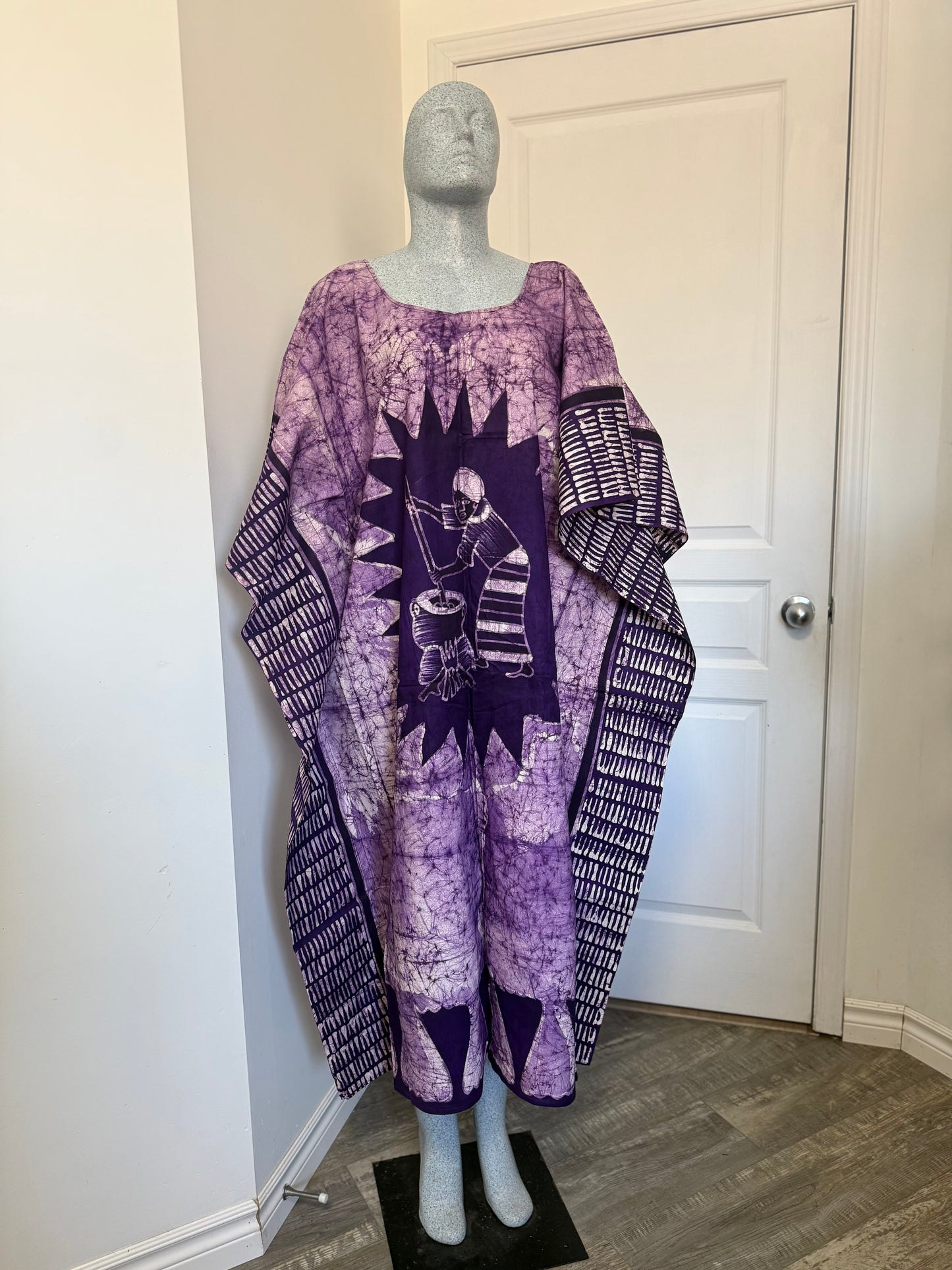 LOLA Boubou Batik 100% cotton Midi - Length