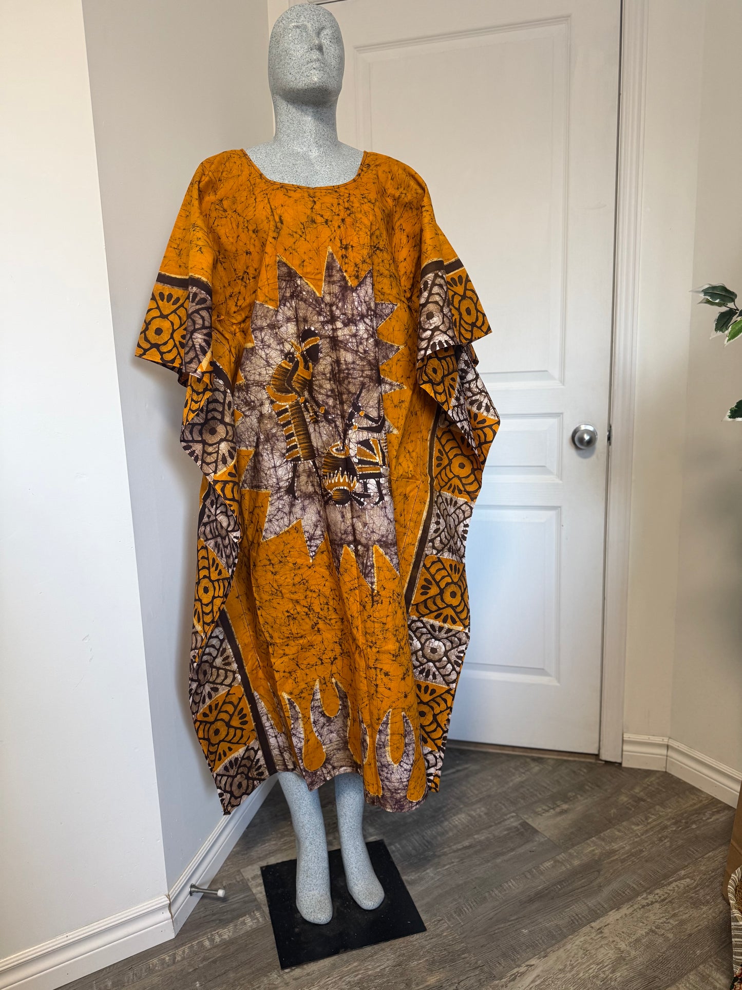 LOLA Boubou Batik 100% cotton Midi - Length