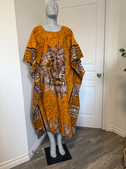 LOLA Boubou Batik 100% cotton Midi - Length
